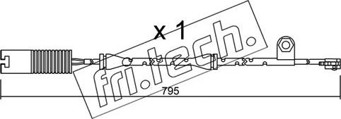 Fri.Tech. SU.152 - Contatto segnalazione, Usura past. freno / mat. d'attrito autozon.pro