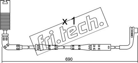 Fri.Tech. SU.157 - Contatto segnalazione, Usura past. freno / mat. d'attrito autozon.pro