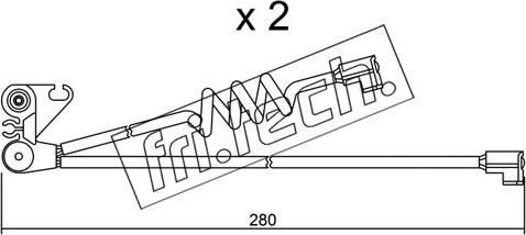 Fri.Tech. SU.169K - Contatto segnalazione, Usura past. freno / mat. d'attrito autozon.pro