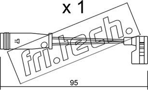 Fri.Tech. SU.164 - Contatto segnalazione, Usura past. freno / mat. d'attrito autozon.pro