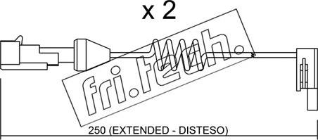 Fri.Tech. SU.166K - Contatto segnalazione, Usura past. freno / mat. d'attrito autozon.pro