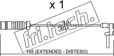 Fri.Tech. SU.161 - Contatto segnalazione, Usura past. freno / mat. d'attrito autozon.pro