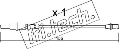 Fri.Tech. SU.163 - Contatto segnalazione, Usura past. freno / mat. d'attrito autozon.pro