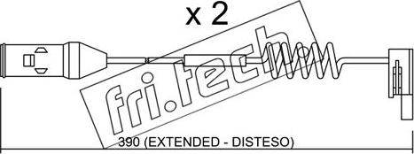 Fri.Tech. SU.167K - Contatto segnalazione, Usura past. freno / mat. d'attrito autozon.pro