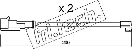 Fri.Tech. SU.100K - Contatto segnalazione, Usura past. freno / mat. d'attrito autozon.pro