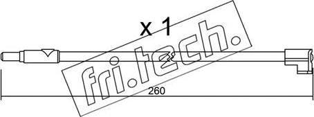 Fri.Tech. SU.116 - Contatto segnalazione, Usura past. freno / mat. d'attrito autozon.pro