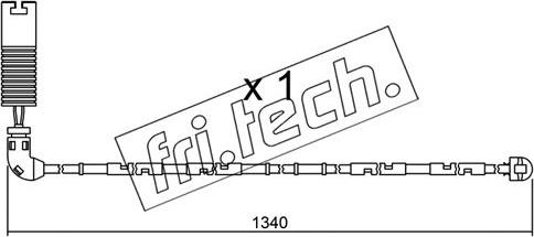 Fri.Tech. SU.113 - Contatto segnalazione, Usura past. freno / mat. d'attrito autozon.pro