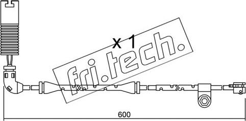 Fri.Tech. SU.112 - Contatto segnalazione, Usura past. freno / mat. d'attrito autozon.pro