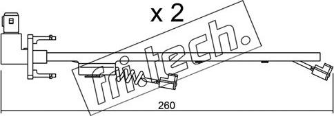 Fri.Tech. SU.184K - Contatto segnalazione, Usura past. freno / mat. d'attrito autozon.pro