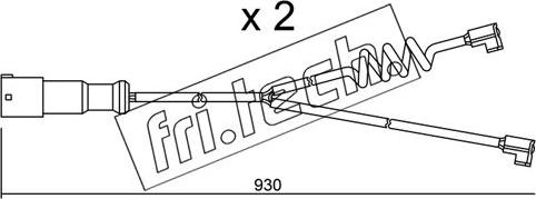 Fri.Tech. SU.188K - Contatto segnalazione, Usura past. freno / mat. d'attrito autozon.pro