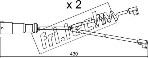 Fri.Tech. SU.187K - Contatto segnalazione, Usura past. freno / mat. d'attrito autozon.pro