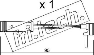 Fri.Tech. SU.129 - Contatto segnalazione, Usura past. freno / mat. d'attrito autozon.pro