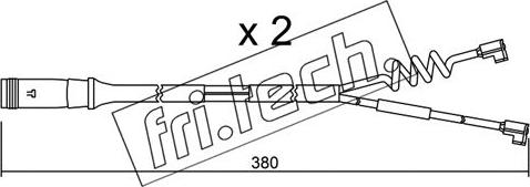 Fri.Tech. SU.175K - Contatto segnalazione, Usura past. freno / mat. d'attrito autozon.pro