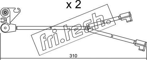 Fri.Tech. SU.170K - Contatto segnalazione, Usura past. freno / mat. d'attrito autozon.pro