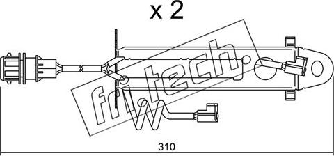 Fri.Tech. SU.178K - Contatto segnalazione, Usura past. freno / mat. d'attrito autozon.pro