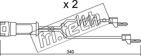 Fri.Tech. SU.172K - Contatto segnalazione, Usura past. freno / mat. d'attrito autozon.pro