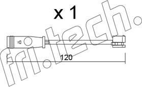 Fri.Tech. SU.398 - Contatto segnalazione, Usura past. freno / mat. d'attrito autozon.pro