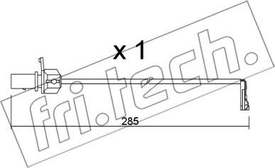 Fri.Tech. SU.345 - Contatto segnalazione, Usura past. freno / mat. d'attrito autozon.pro