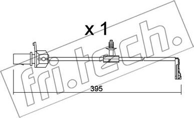 Fri.Tech. SU.346 - Contatto segnalazione, Usura past. freno / mat. d'attrito autozon.pro