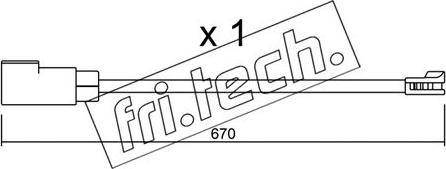 Fri.Tech. SU.341 - Contatto segnalazione, Usura past. freno / mat. d'attrito autozon.pro