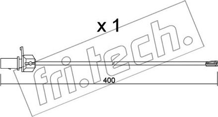 Fri.Tech. SU.347 - Contatto segnalazione, Usura past. freno / mat. d'attrito autozon.pro