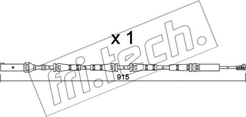 Fri.Tech. SU.351 - Contatto segnalazione, Usura past. freno / mat. d'attrito autozon.pro