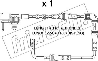 Fri.Tech. SU.353 - Contatto segnalazione, Usura past. freno / mat. d'attrito autozon.pro