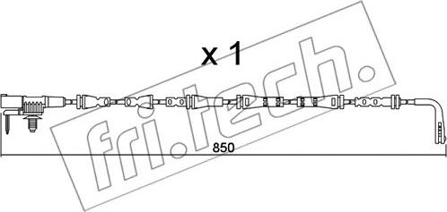 Fri.Tech. SU.352 - Contatto segnalazione, Usura past. freno / mat. d'attrito autozon.pro