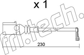 Fri.Tech. SU.364 - Contatto segnalazione, Usura past. freno / mat. d'attrito autozon.pro