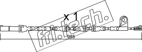 Fri.Tech. SU.309 - Contatto segnalazione, Usura past. freno / mat. d'attrito autozon.pro