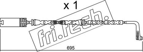 Fri.Tech. SU.305 - Contatto segnalazione, Usura past. freno / mat. d'attrito autozon.pro