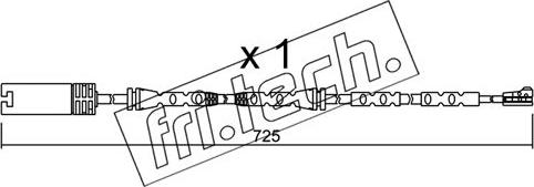 Fri.Tech. SU.302 - Contatto segnalazione, Usura past. freno / mat. d'attrito autozon.pro