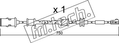 Fri.Tech. SU.319 - Contatto segnalazione, Usura past. freno / mat. d'attrito autozon.pro