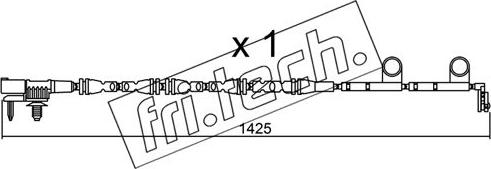 Fri.Tech. SU.316 - Contatto segnalazione, Usura past. freno / mat. d'attrito autozon.pro