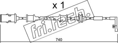 Fri.Tech. SU.318 - Contatto segnalazione, Usura past. freno / mat. d'attrito autozon.pro