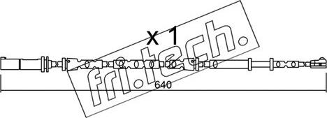 Fri.Tech. SU.312 - Contatto segnalazione, Usura past. freno / mat. d'attrito autozon.pro