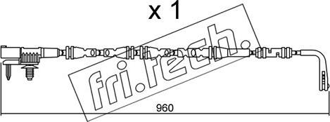 Fri.Tech. SU.317 - Contatto segnalazione, Usura past. freno / mat. d'attrito autozon.pro