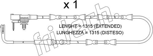 Fri.Tech. SU.389 - Contatto segnalazione, Usura past. freno / mat. d'attrito autozon.pro