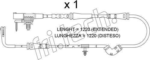 Fri.Tech. SU.386 - Contatto segnalazione, Usura past. freno / mat. d'attrito autozon.pro