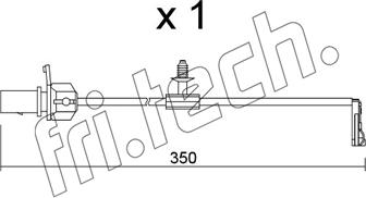 Fri.Tech. SU.380 - Contatto segnalazione, Usura past. freno / mat. d'attrito autozon.pro