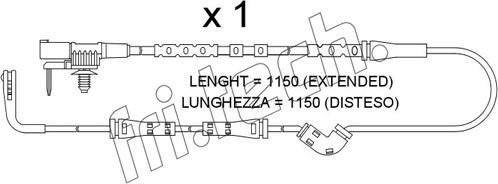 Fri.Tech. SU.387 - Contatto segnalazione, Usura past. freno / mat. d'attrito autozon.pro