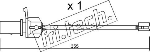 Fri.Tech. SU.332 - Contatto segnalazione, Usura past. freno / mat. d'attrito autozon.pro