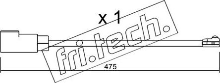 Fri.Tech. SU.329 - Contatto segnalazione, Usura past. freno / mat. d'attrito autozon.pro