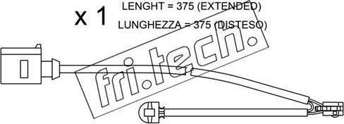 Fri.Tech. SU.294 - Contatto segnalazione, Usura past. freno / mat. d'attrito autozon.pro