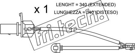 Fri.Tech. SU.295 - Contatto segnalazione, Usura past. freno / mat. d'attrito autozon.pro