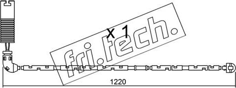 Fri.Tech. SU.296 - Contatto segnalazione, Usura past. freno / mat. d'attrito autozon.pro