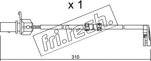 Fri.Tech. SU.290 - Contatto segnalazione, Usura past. freno / mat. d'attrito autozon.pro