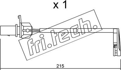 Fri.Tech. SU.291 - Contatto segnalazione, Usura past. freno / mat. d'attrito autozon.pro