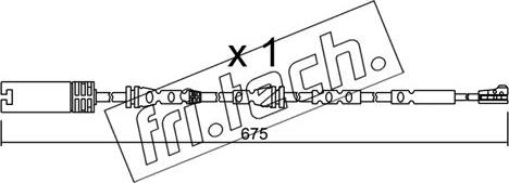 Fri.Tech. SU.298 - Contatto segnalazione, Usura past. freno / mat. d'attrito autozon.pro