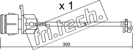 Fri.Tech. SU.249 - Contatto segnalazione, Usura past. freno / mat. d'attrito autozon.pro